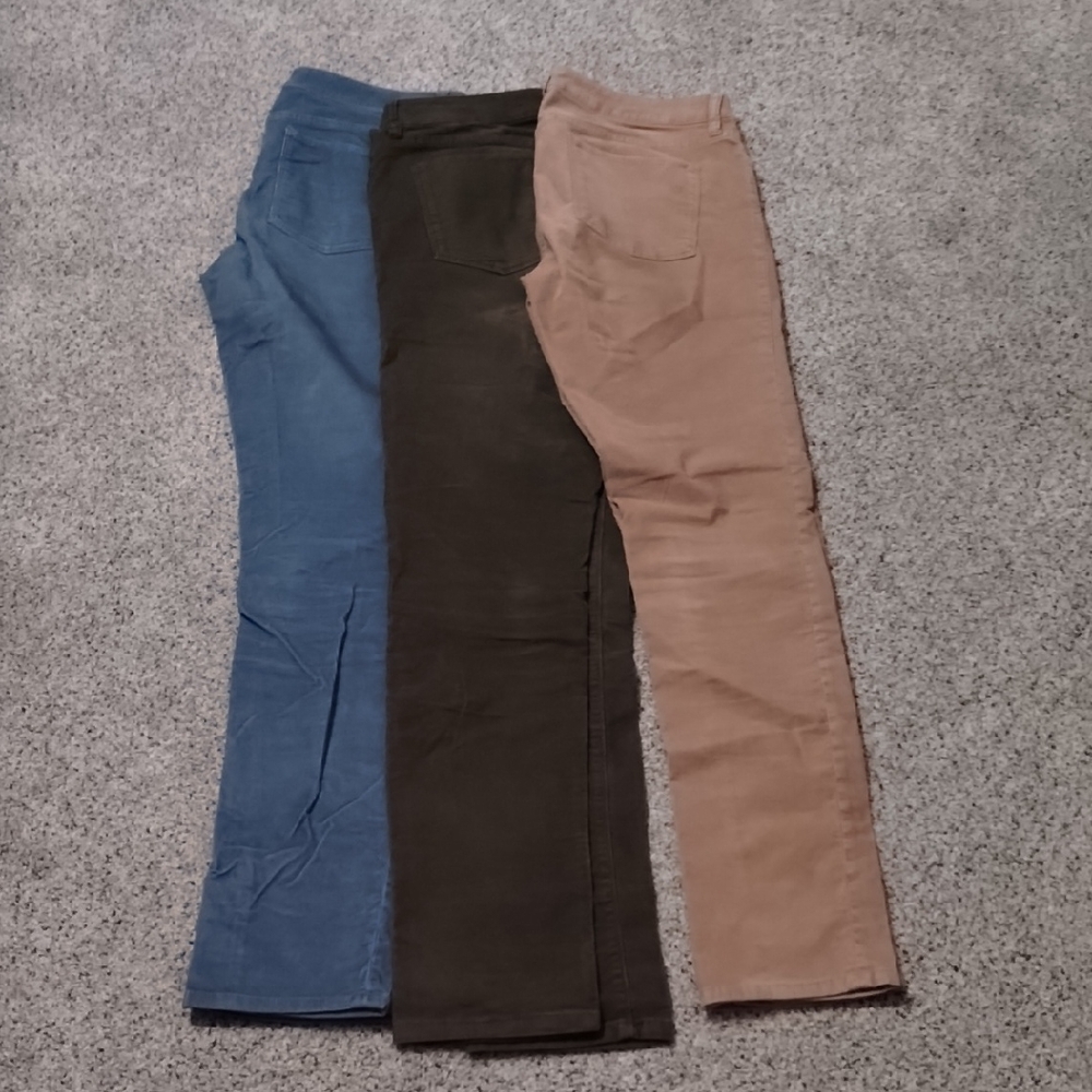 LONDONJEAN Women's Straight Leg Jeans - Blue, Brown, Tan